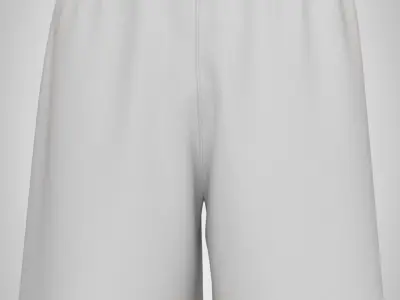 Marvelous Designer boxing shorts male Low-poly 3D model