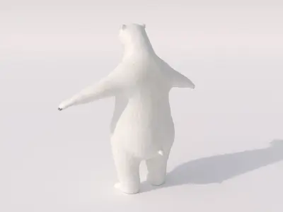 Humanoid Polar Bear  3D model