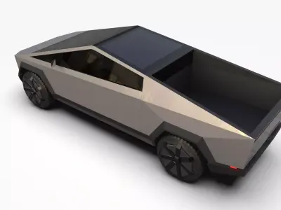 CYBERTRUCK  TESLA  Low-poly 3D model