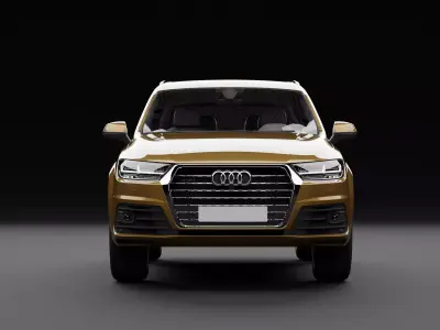 Audi Q7 Tfsi e Brown 3D model