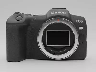 Cannon camera Low-poly 3D model