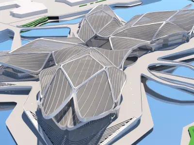 Zhuhai Jinwan Art Center 3D model