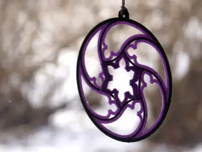 Gothic Window Decoration Free 3D print model