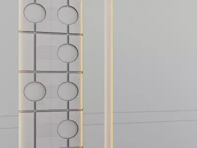 Decorative Wall 3d Panel 07 Low-poly 3D model