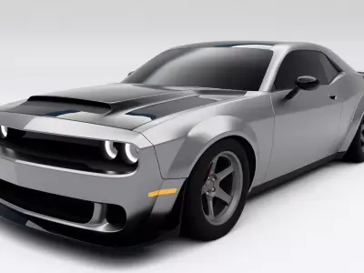 Dodge Challenger SRT DEMON SDC Low-poly 3D model