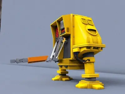 Robot from Silent Running Free 3D model