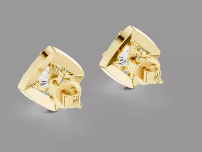 Diamond Earrings  3D print model