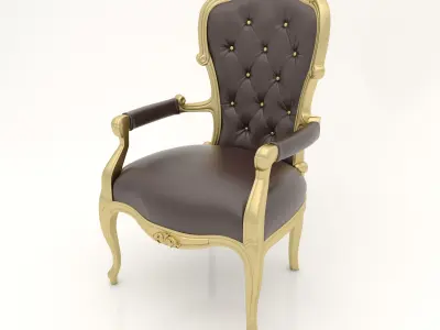 Classic Chair 10 for Interior and CNC 3D model