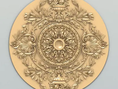 Round rosette 055 3D model