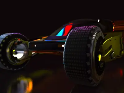 BUJJI CAR  Low-poly 3D model