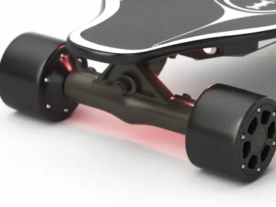 Electric Skateboard Formula X Upgraded 3D model