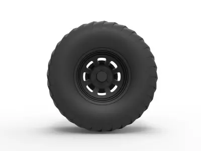 Wheel from Pulling truck 3D print model