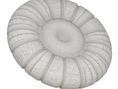 Exquisite Round Pillow 3D print model