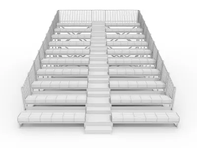 Bleachers 58 3D model