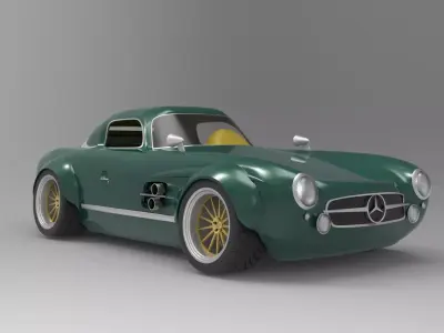 Mercedes 300SL 3D model purchase
