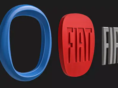 Fiat Logo 01 3D print model