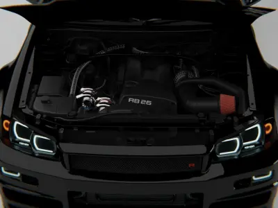 Nissan R34 Skyline Skyline twin Turbo 3D model