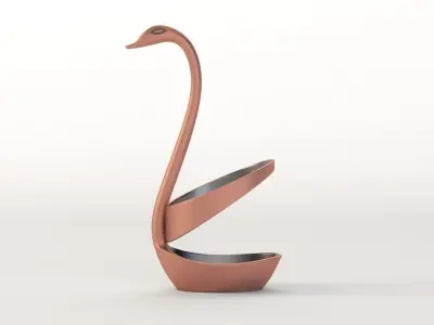 Swan Spoon Holder Table Decoration Centerpiece 3D model