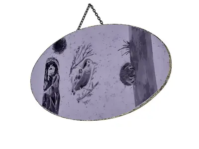 wooden frame 01 Low-poly 3D model