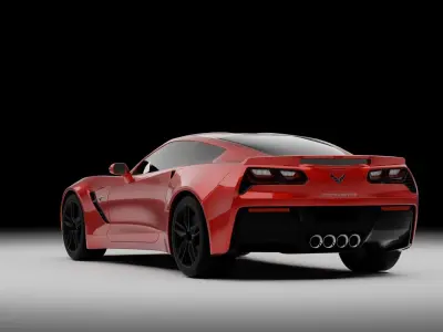 Corvette C7 3D model by edwin-blend