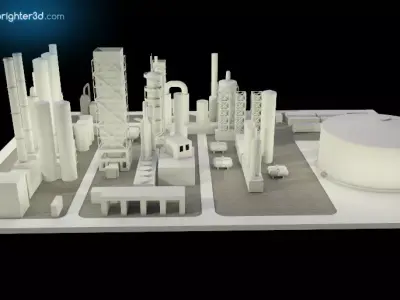 Simple Industry 3D model