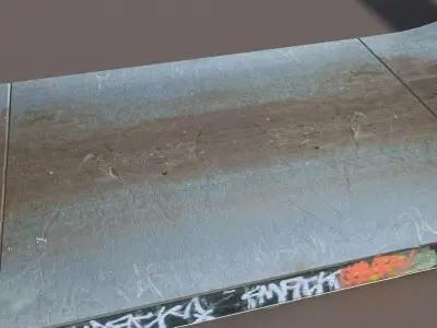 Huge Skate Pipe Low Poly 3d Model Low-poly 3D model