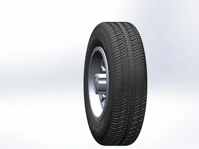 Wheels for scale model of Chevy Nova 1975 3D print model