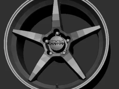 OZ Chrono HT Wheels Rims 3D Print Ready 3D print model