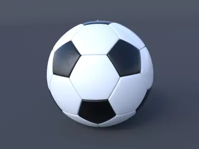 Soccer Ball 3D model 2