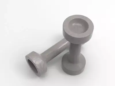Dumbell Candleholder Low-poly 3D model