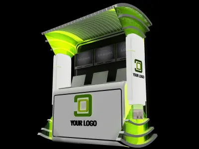 Booth Exhibition Stand a444a 3D model