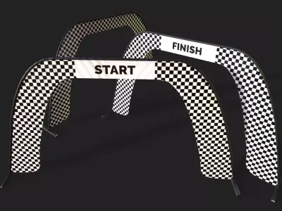 Race Air Gate - Game Ready Low-poly 3D model