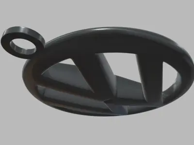 Volkswagen Key Ring Chain 3D print model