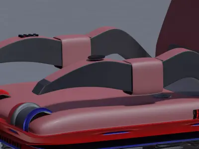 Comfort Hybrid Fusion Chair Low-poly 3D model