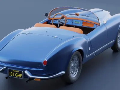 Lancia Aurelia B24s Low-poly 3D model