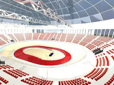 Velodrome inside of olympic stadium 3D model