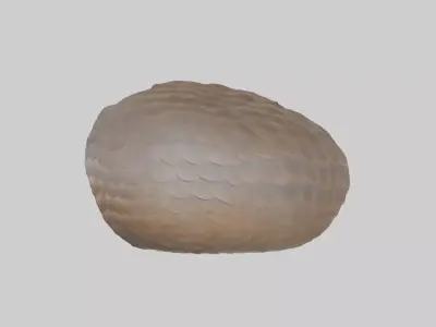Pangolin Scales Low-poly 3D model