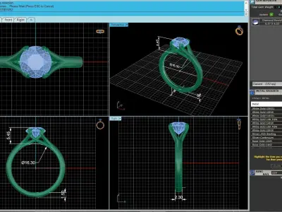 Solitaire Twist Prong R2 3D print model