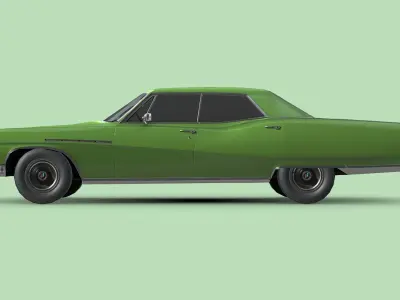 Buick Electra 225 1968 Low-poly 3D model