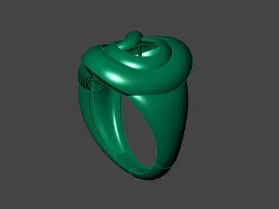 Plain Ring Women Ready STL 3DM Models Womens Rings 3D models 3D print model 9