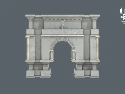 Roman Island Portal 3D model