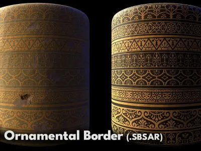 25 Ornamental Borders  3D model