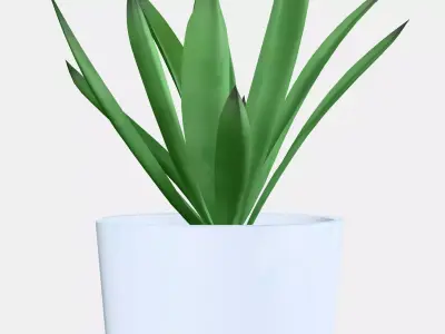 FEJKA Artificial potted plant with pot Low-poly 3D model