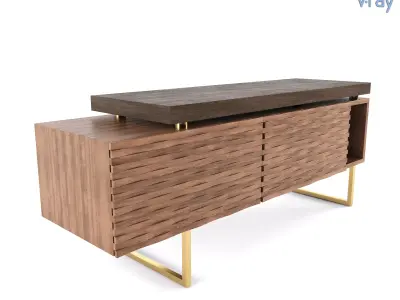 Wavy Sideboard 3D model