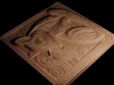 Quoll CNC 3d Print High Relief Sand Casting 3D print model