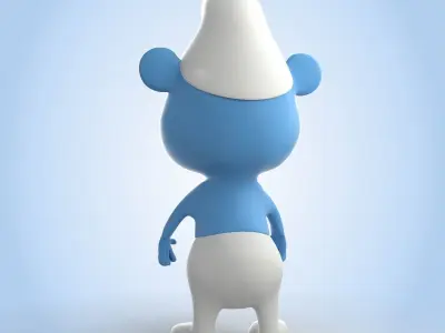 Smurf character 3D model