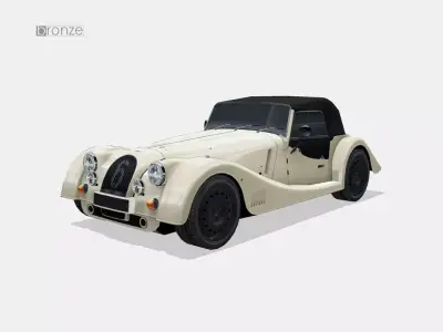 Morgan Plus Six 2023 Low-poly 3D model