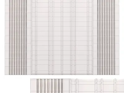 Panel 3D model 8