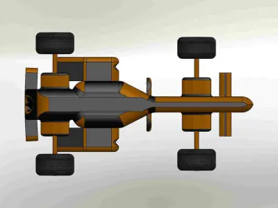 F1 car 3D model