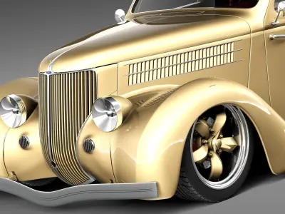 F36 Coupe Custom HotRod 3D model